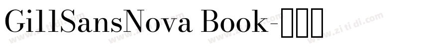 Gi11SansNova Book字体转换